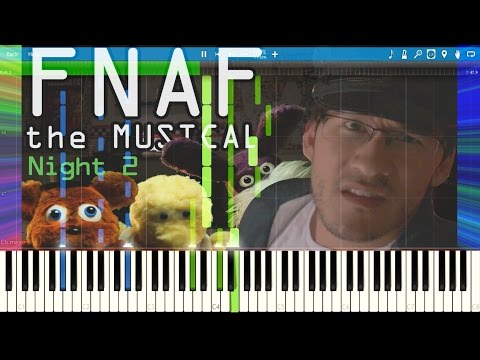 FNAF: The Musical - Night 2 ft. Markiplier (by Random Encounters) [Synthesia Piano Tutorial]