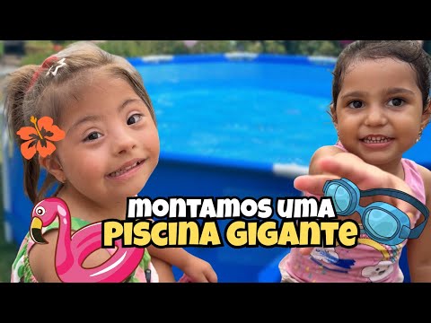 We built a giant swimming pool in our backyard!