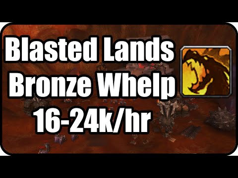 WoW Gold Farming Patch 6.2.4: Blasted Lands Gold Making, Bronze Whelpling spot - WoD Gold Guide