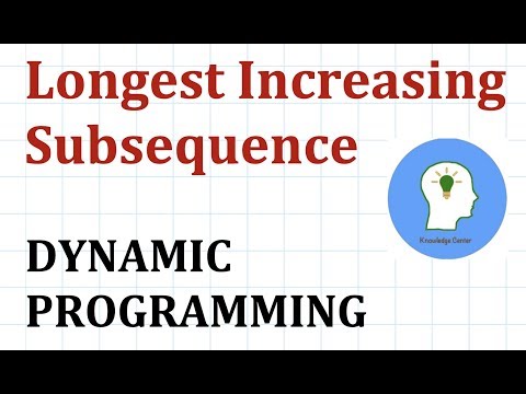 Longest Increasing Subsequence Dynamic Programming