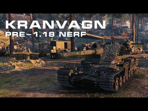 World of Tanks - Kranvagn - Pre 1.18 Nerf Gameplay - 8k Combined