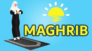 How to pray Maghrib for woman (beginners) - with Subtitle