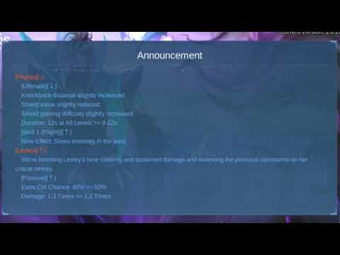 New Patch Note 1.6.36 | Kaja,Lesley,Minotaur Buff | New Map Sanctum Island | Adjustment Battlefield