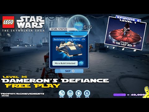 Lego Star Wars The Skywalker Saga: Lvl 36 Dameron's Defiance FREE PLAY - HTG