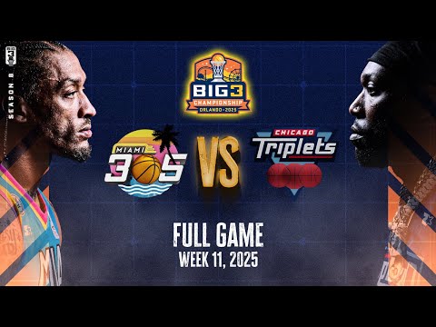 2025 BIG3 Championship | Miami 305 vs. Chicago Triplets