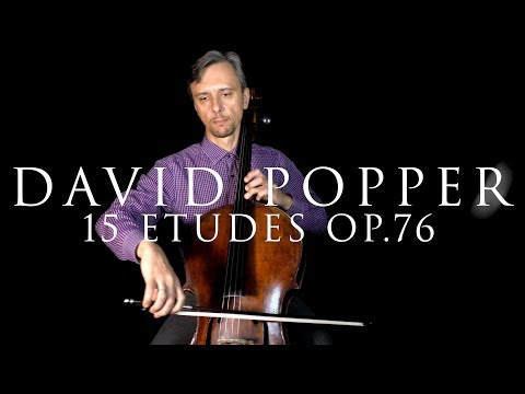 David Popper etude no 2 from 15 easy etudes for cello Op.76a | Play Along with Cello Teacher