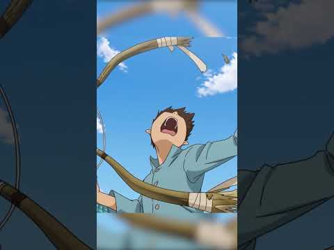 He’s too strong for the bow 😳 #anime