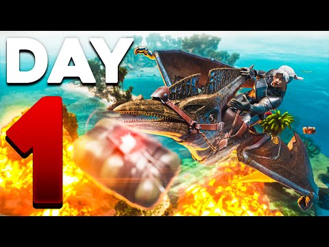 Raiding A Broken Island Cave on Day 1 in ARK: Survival Evolved