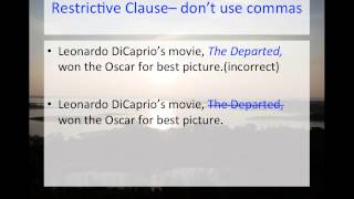preview picture of video 'Restrictive & Unrestrictive Clauses'