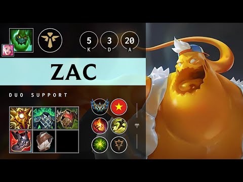Zac Support vs Nautilus - VN Challenger Patch 25.13