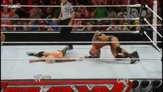 Randy Orton Reverses a Zig Zag into a RKO on Dolph Ziggler
