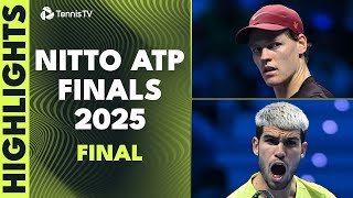THRILLING Jannik Sinner vs Carlos Alcaraz For The Title  🏆 | Nitto ATP Finals Highlights 2025