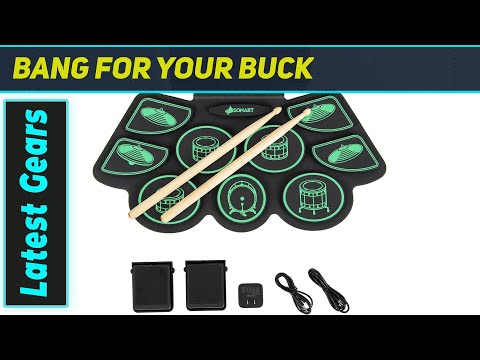 Best 9-Pad Roll-Up Digital Drum Kit: Portable Practice Pad Perfection!