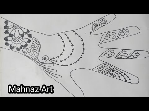 मेहंदी लगाने का सबसे आसान तरीका // New style arabic mehndi designs// Mahnaz art