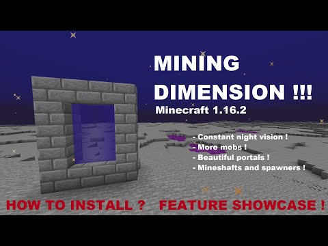 MINING DIMENSION - How to install and play // Minecraft datapack 1.16.2