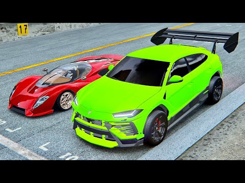 Lamborghini Urus GTR vs De Tomaso P72 2022 at Top Gear Track