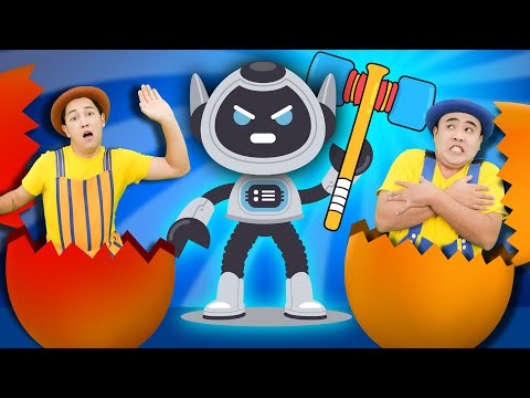 Robot - Surprise Eggs 🤖🥚 | TigiBoo Kids Songs