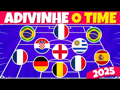 ADIVINHE O TIME PELA NACIONALIDADE | ATUALIZADO 2025 | FUTEBOL QUIZ