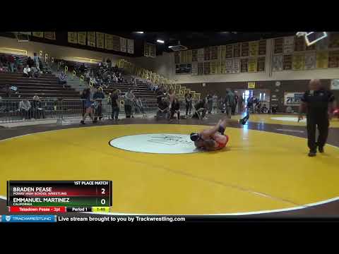 220 Lbs 1st Place Match - Emmanuel Martinez, California Vs Braden Pease, Poway High School Wrestli