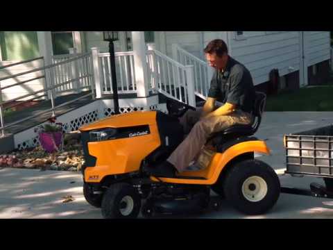 Part of a video titled How to change the mower blades on your riding lawn mower | Cub Cadet