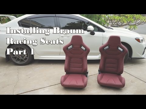 Subaru WRX/STI 2015+ Install Braum Racing Seats Pt. 1/2