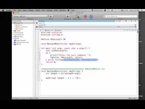 C Programming on the Mac L29 - Comparing strings
