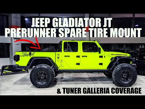 Jeep Gladiator PreRunner Spare Tire Mount  + Tuner Galleria Car Show 2020