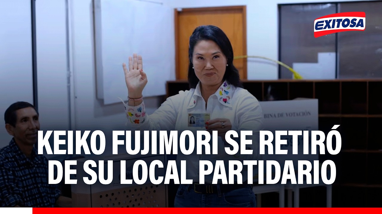 🔴🔵 Keiko Fujimori salió del local de Fuerza Popular sin brindar declaraciones