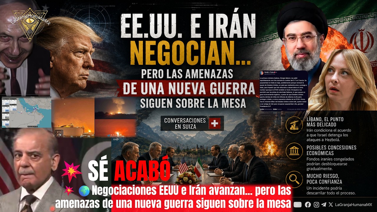 🌍Negociaciones EEUU e Irán avanzan... pero las amenazas de una nueva guerra siguen sobre la mesa