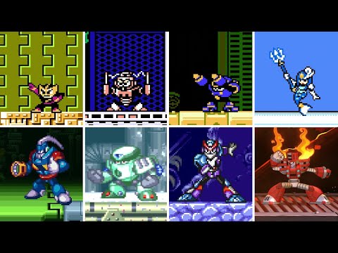 All Robot Master Boss Fights (Mega Man 1 - 11, Mega Man & Bass, Mega Man V)