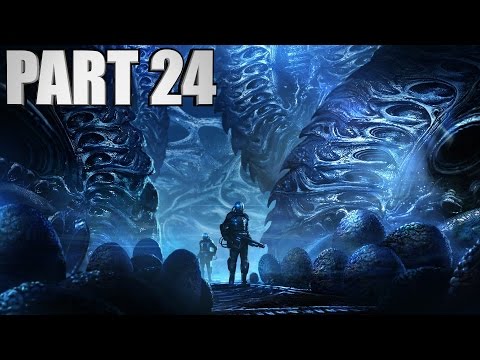 Alien: Isolation Walkthrough Part 24 - Xenomorph Nest - Gameplay Review Let's Play Xbox One