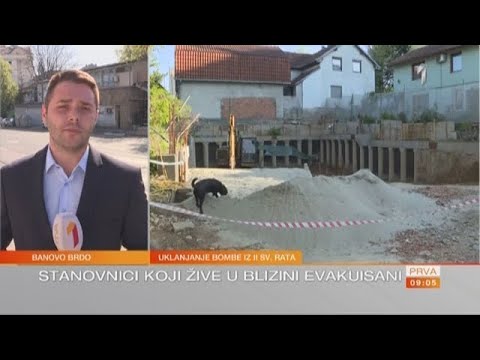 JUTRO - Banovo brdo: Počelo uklanjanje bombe | PRVA