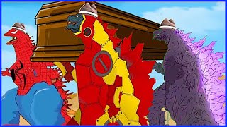 Superheroes Godzilla vs Team Mechagodzilla   Coffin Dance Song Meme Cover