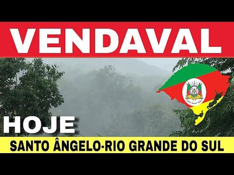 🚨VENDAVAL em SANTO ÂNGELO no RIO GRANDE DO SUL-segunda-feira 15/12/25 