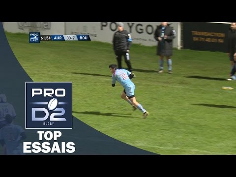 TOP Essais de la J25 – PRO D2 – Saison 2016-2017