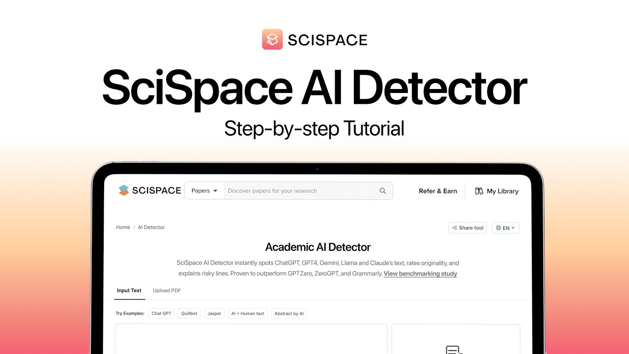 How to Use SciSpace AI Detector | Step-by-Step Tutorial