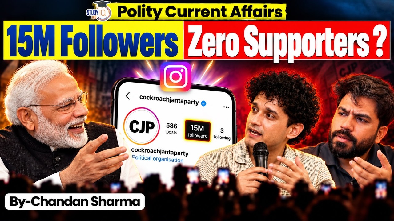 Why 15M Followers Don’t Equal 15M Supporters? | CJP Case Study | StudyIQ IAS