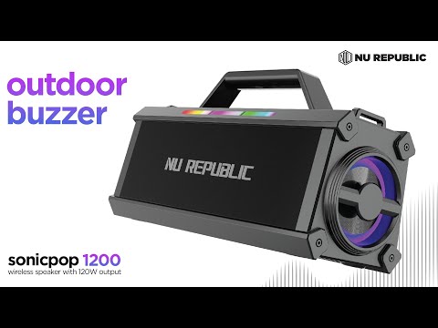 Buy Nu Republic Sonicpop 1200 with Upto 18 Hrs Playtime, X-Bass
