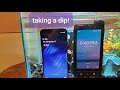 Sonim XP8/Samsung S8+ water test