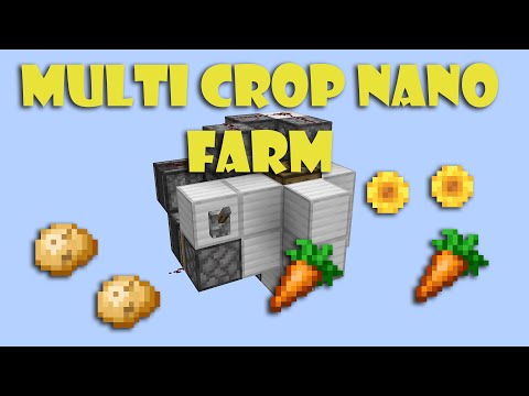 Multi-crop Nano Farm!!! | Minecraft 1.13-1.15+