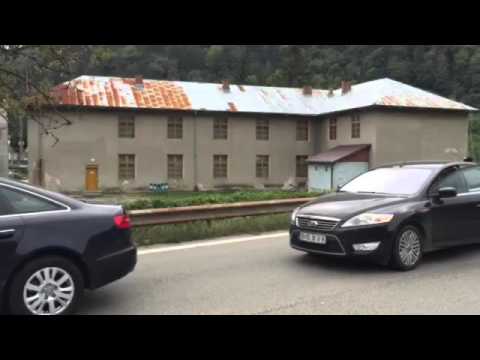 Blocaj pe Valea Oltului la Cainenii Mari DN7 Sibiu Valcea