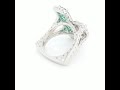 video icon number three for Mint Green Tourmaline with Diamond in Platinum item 201-00132