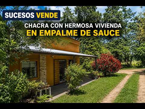 EMPALME SAUCE RUTA 7 KM 29.200: CHACRA DE CASI 5 HAS CON HERMOSA VIVIENDA