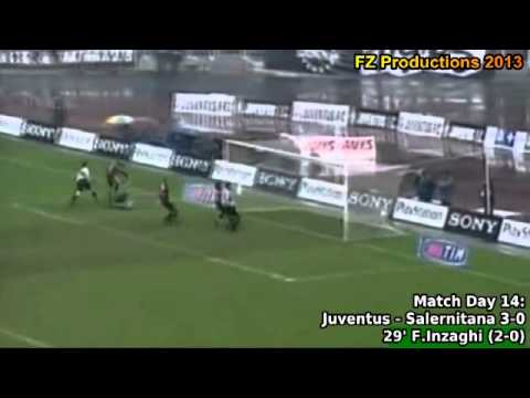 Serie A 1998-1999, day 14 Juventus - Salernitana 3...