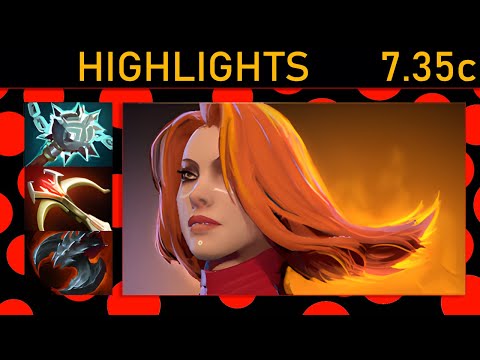 🌟 Lina 25+ Kills! Carry Highlights 7.35c - Dota 2 Top MMR