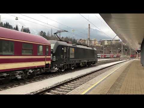 [HD] Arlbergbahn: MRCE Vectron 193 650 mit TUI Ski Express Ausfahrt in Landeck-Zams