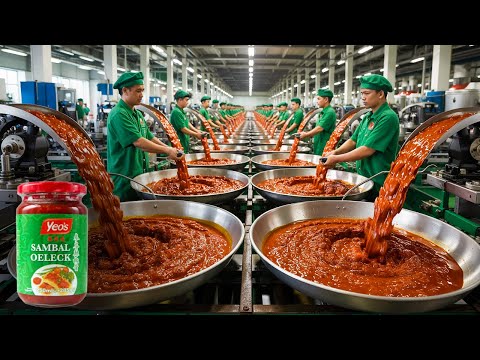 How Sambal Oelek is Made in a Factory | Made of What?