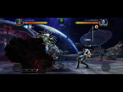 Mcoc AW warlock vs R3 max sig Domino (brute force mini boss)