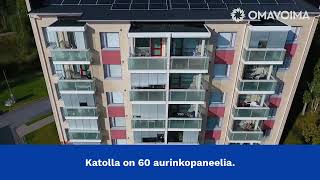 Aurinkopaneelit asunto-osakeyhtiössä Rauman Joutsen