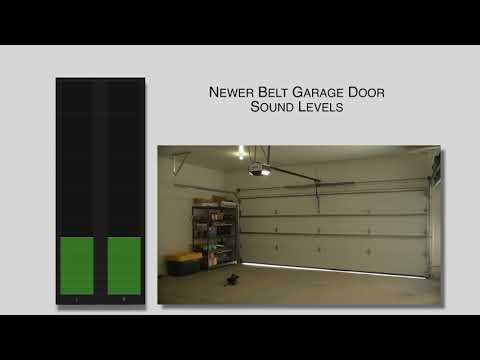Sound Level Comparison of a Garage Door Chain VS Newer Drive Belt Garage Door #garagedoors